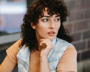 Someone thinking about her pregnancy options